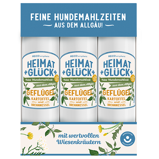 HEIMATGLÜCK Geflügel Trio, 3 x 300 g